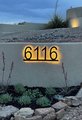 Custom Solar BackLit Home Address Sign