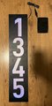 Custom Solar ThruLit Home Address Sign