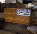 Custom Solar BackLit Home Address Sign